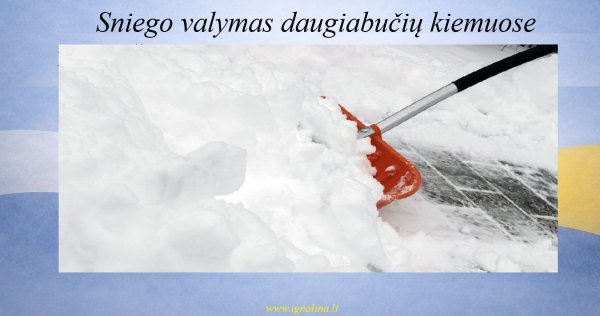 Skelbimas gyventojams