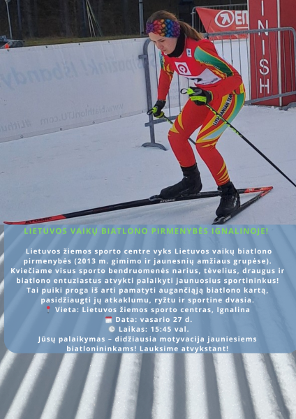 Lietuvos vaikų biatlono pirmenybės Ignalinoje!
