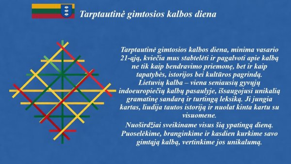 Tarptautinė gimtosios kalbos diena