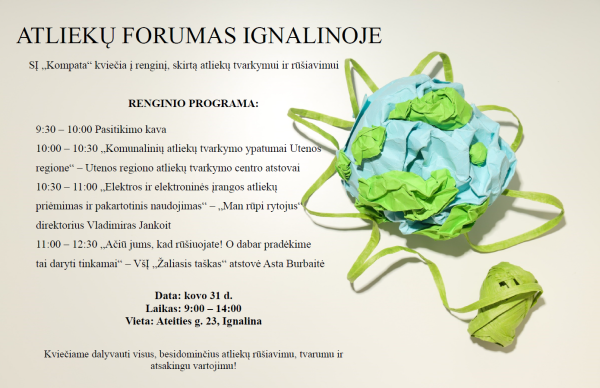 Atliekų forumas Ignalinoje