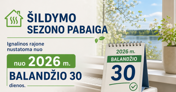 Šildymo sezono pabaiga