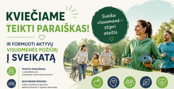 Kvietimas teikti paraiškas