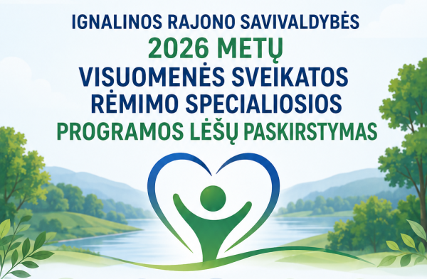 Skirtos lėšos sveikatinimui