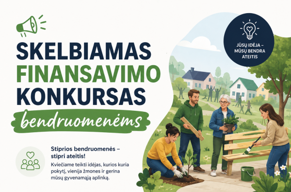 Finansavimo konkursas bendruomenėms