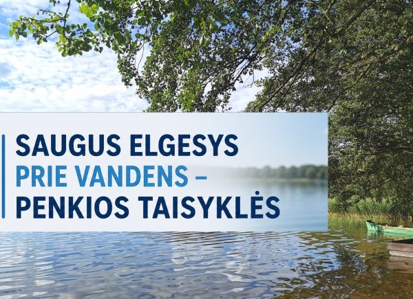 Saugus elgesys prie vandens