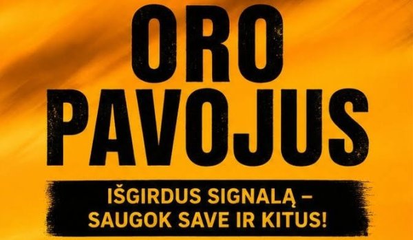  Atmintinė gyventojams oro pavojaus atveju      