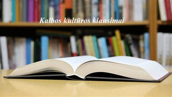 Kalbos kultūros patarimai