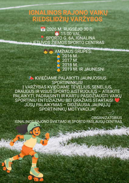Ignalinos rajono vaikų riedslidžių varžybos!