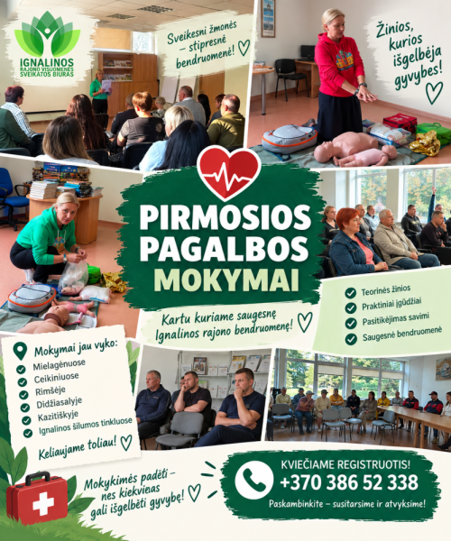 Pirmosios pagalbos mokymai